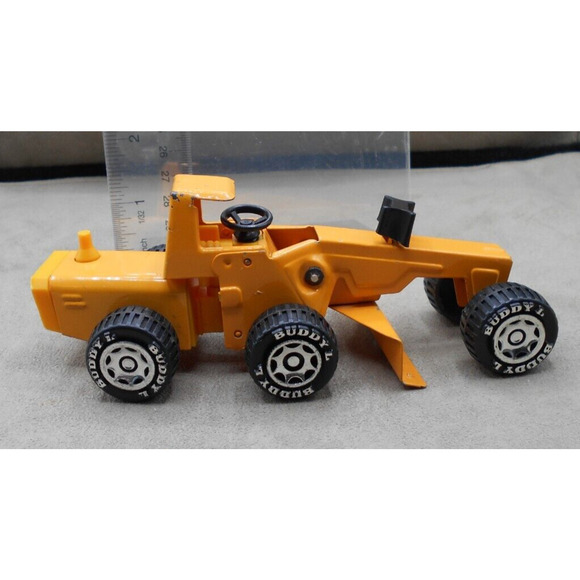 Buddy L 1979 Construction Road Grader Toy Brutes #467 Pressed Steel Toy - Picture 3 of 8